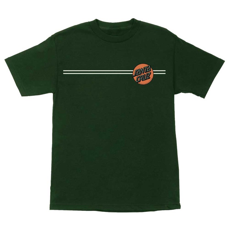 Other Dot Forest Green Orange Heavyweight Tee Mens Santa Cruz LG