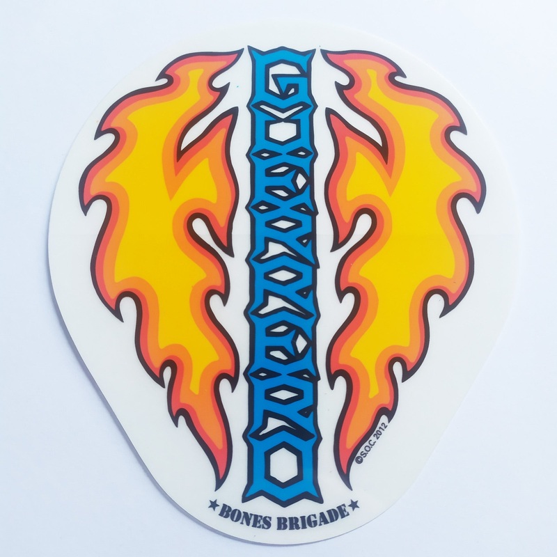 Powell Peralta, Tommy Guerrero “Flames” Skateboard Sticker. 13cm x 11.5cm approx