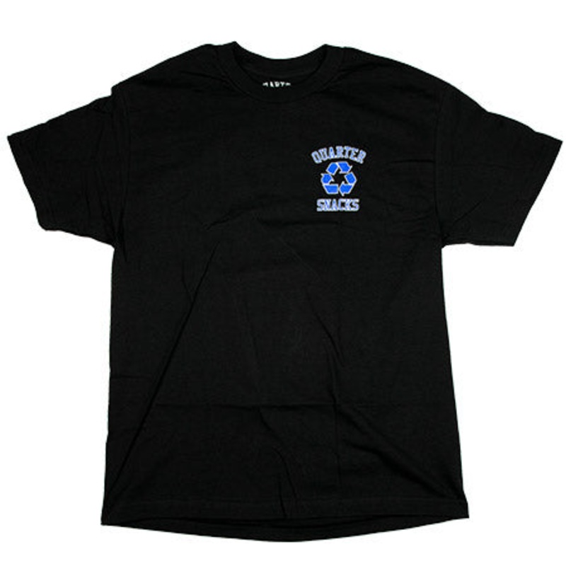 Quartersnacks Recycle Man T Shirt Black Large