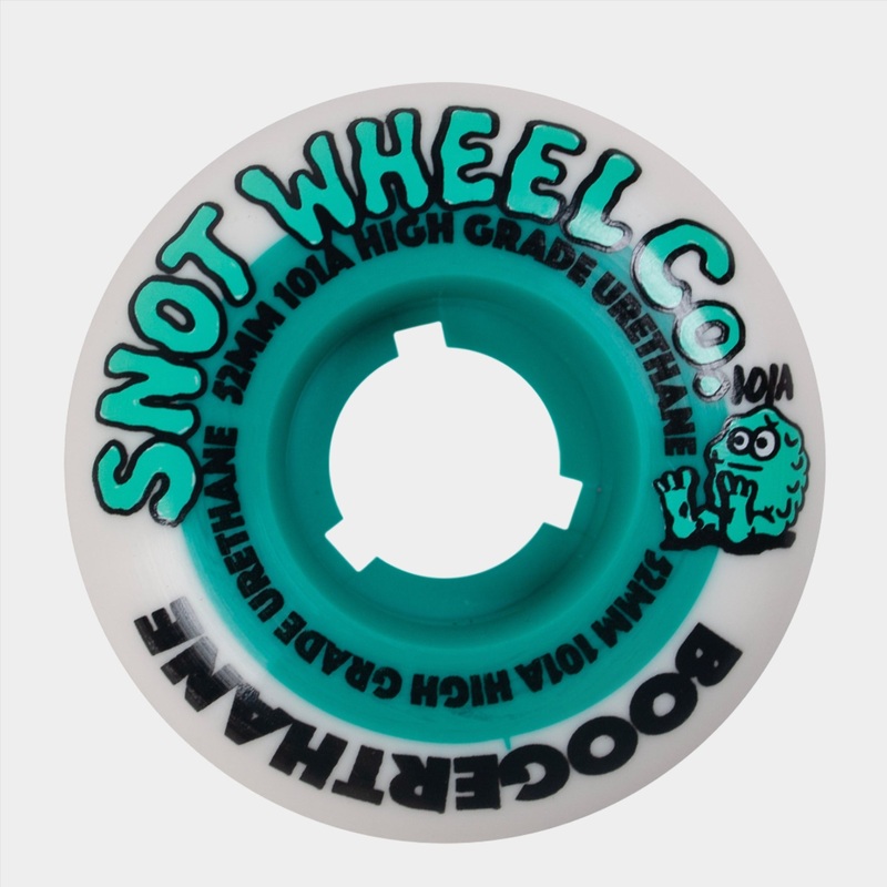 Snot – 52mm – 101a Boogerthane Wheels – White/ Teal 52mm 101a