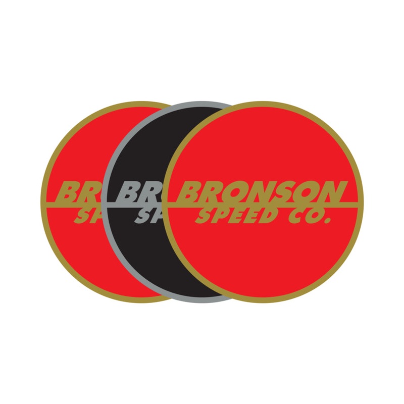 Spot Logo Flash 3in Bronson Speed Co. Stickers (25 Pack) Assorted Color 3 in