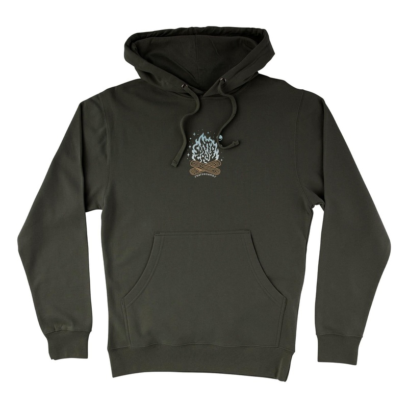 Starry Campfire Womens Santa Cruz Hoodie Brown XS