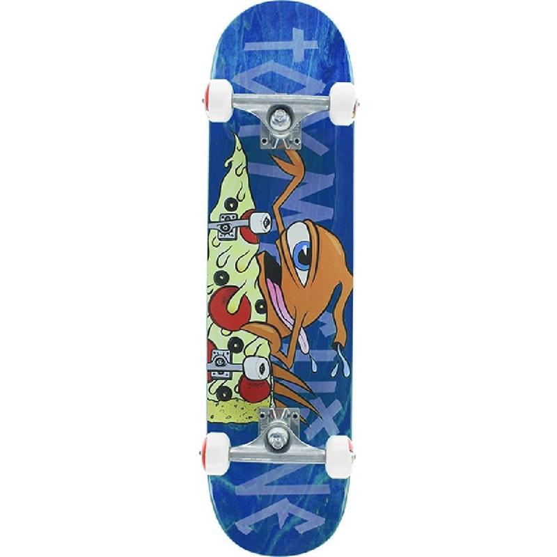 Toy Machine Pizza Shredder in Blue 7.75″ Skateboard Complete