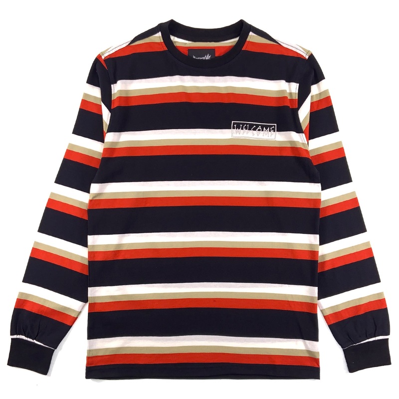 Welcome – Medius Stripe Yarn-Dyed L/S Knit – Harvest S