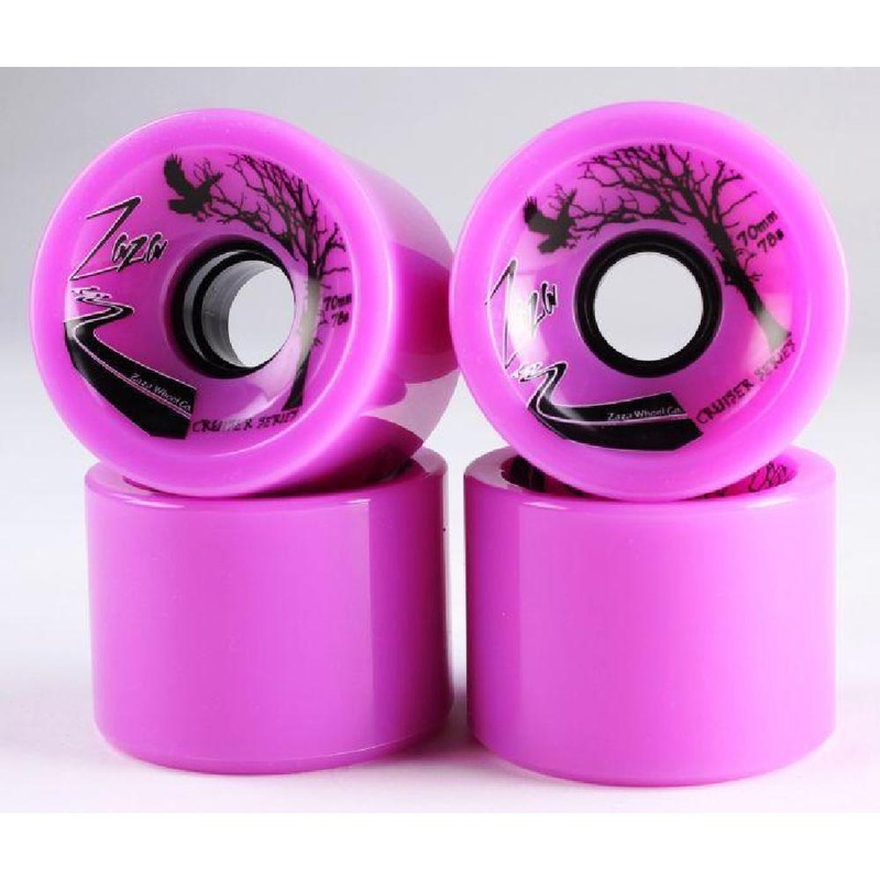 Zaza Longboard Cruiser Wheels 70mm 78a – Purple