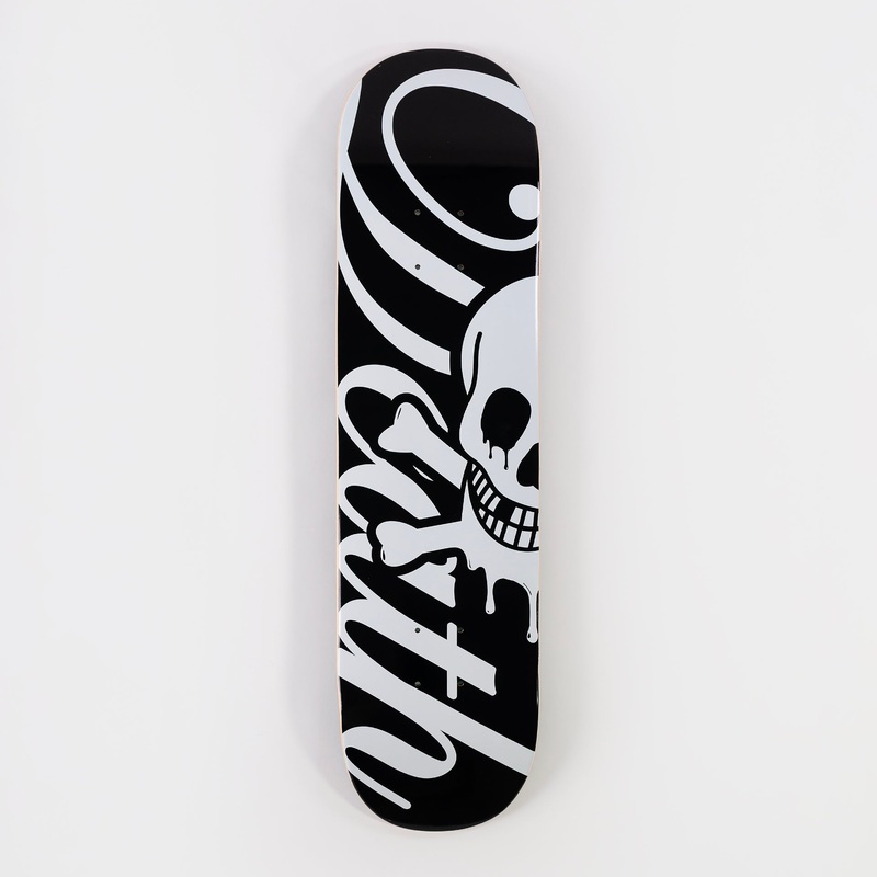 Death 7.75″ Script Popsicle Deck – Black/ White 7.75″