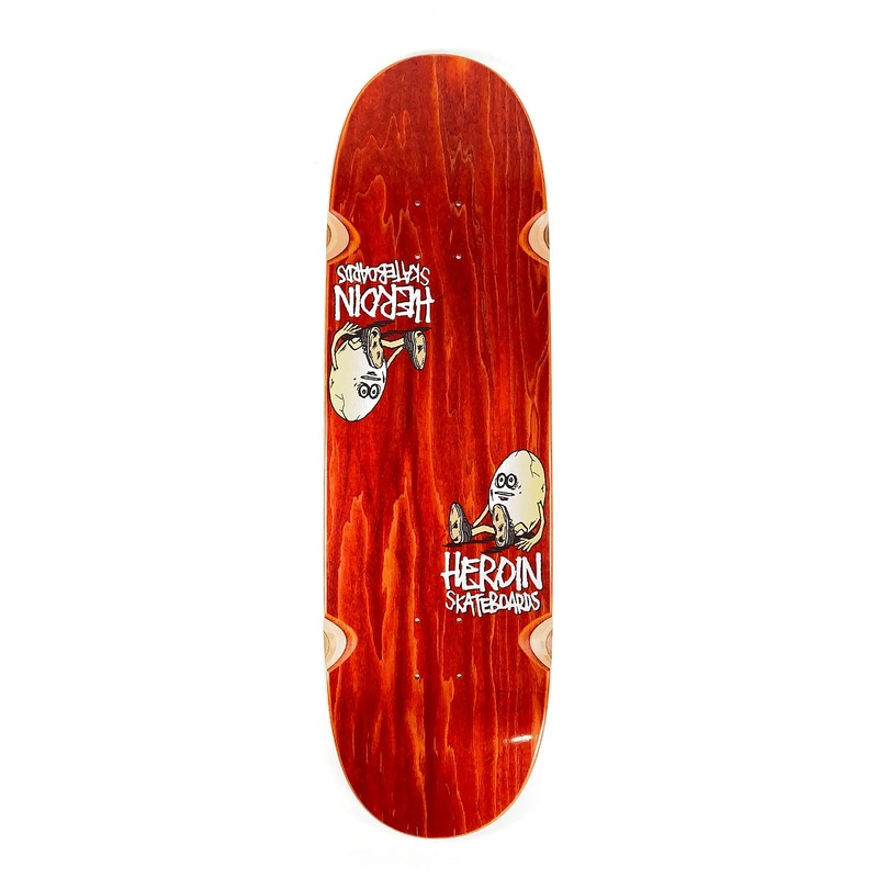 Heroin Skateboards – 9.25 – Symmetrical Deck – Red