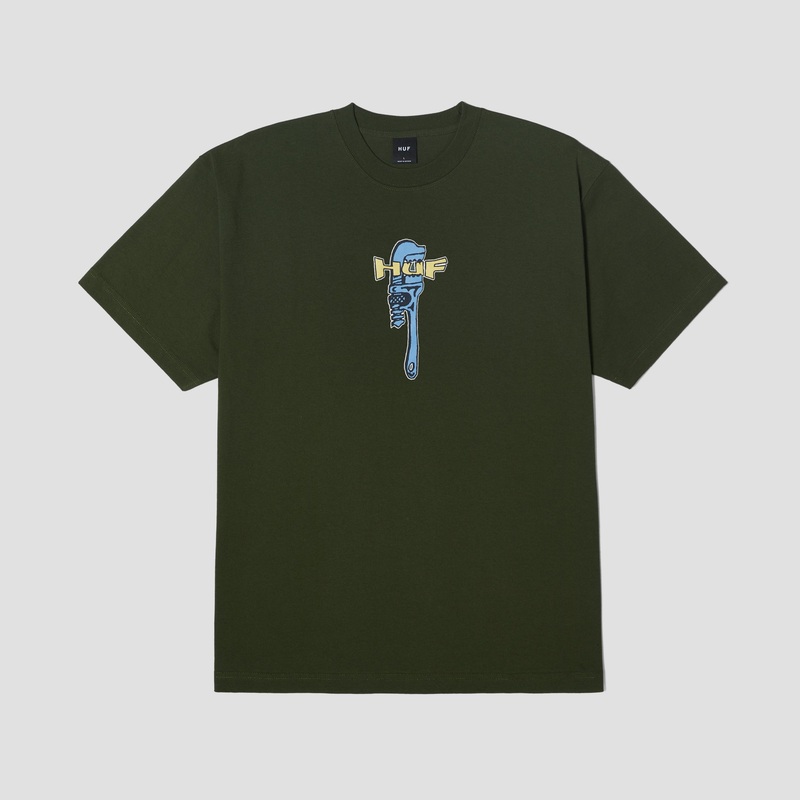 HUF Vise Shortsleeve T-Shirt Hunter Green Small