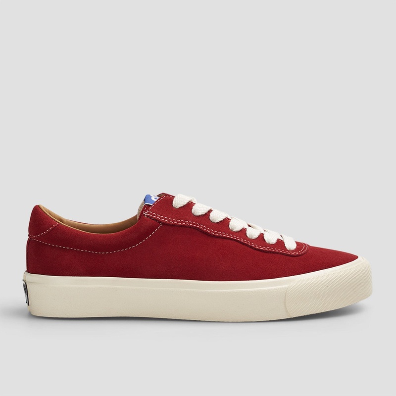 Last Resort AB VM001 Suede LO Skate Shoes Old Red / White UK3