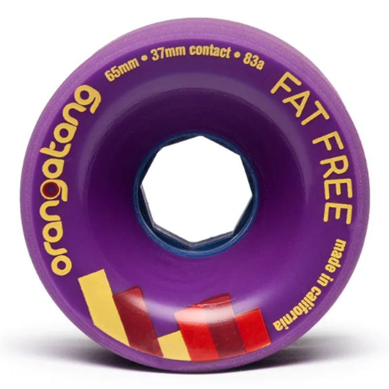 Orangatang Wheels Fat Free 65mm83A Purple