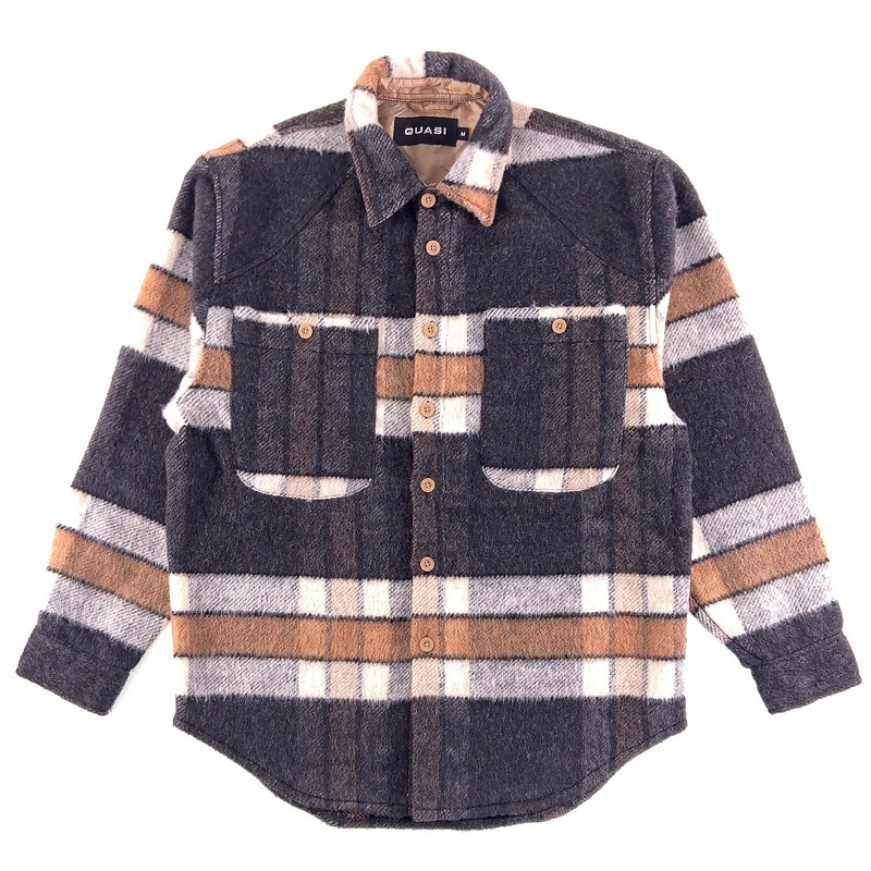 Quasi Ecco Flannel Shirt – Tan S
