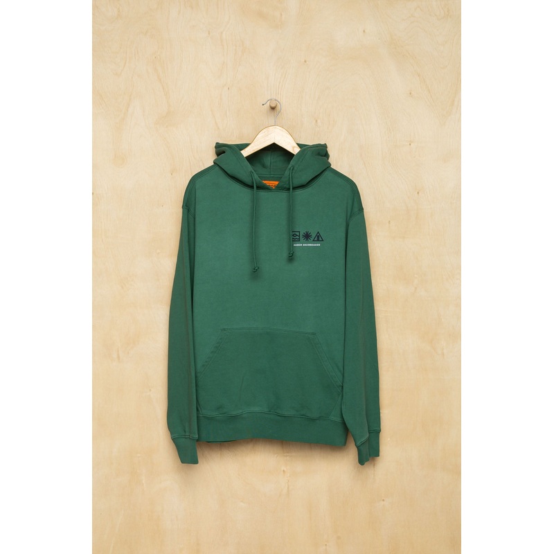 Tree line Hoodie Small Evergreen