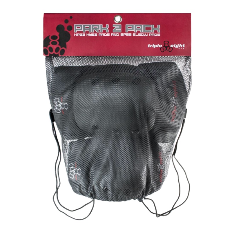 Triple Eight Park 2 Pack Pad Set Knee & Elbow Black JR