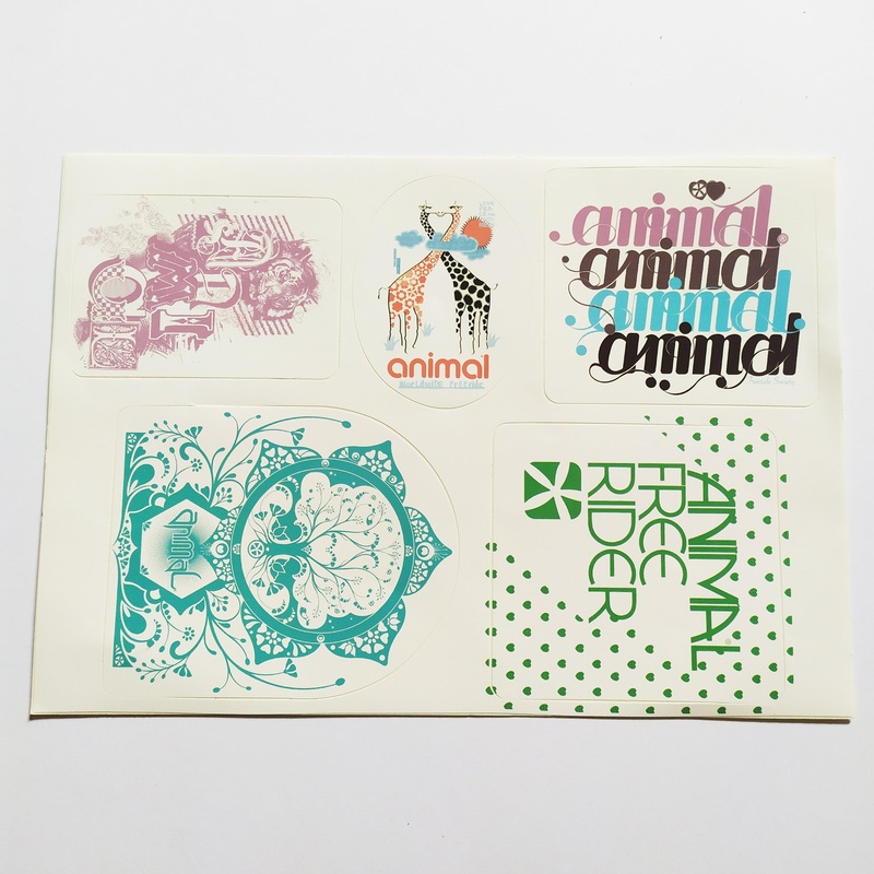 Animal Surf Sticker Sheet