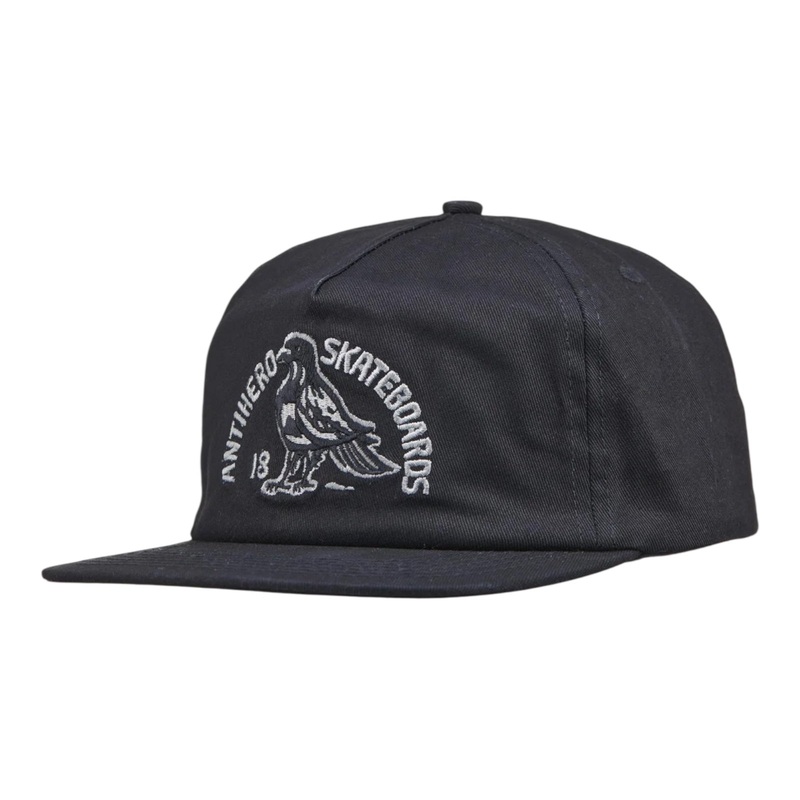 Anti Hero Clubhouse Snapback Hat Black/Grey OS
