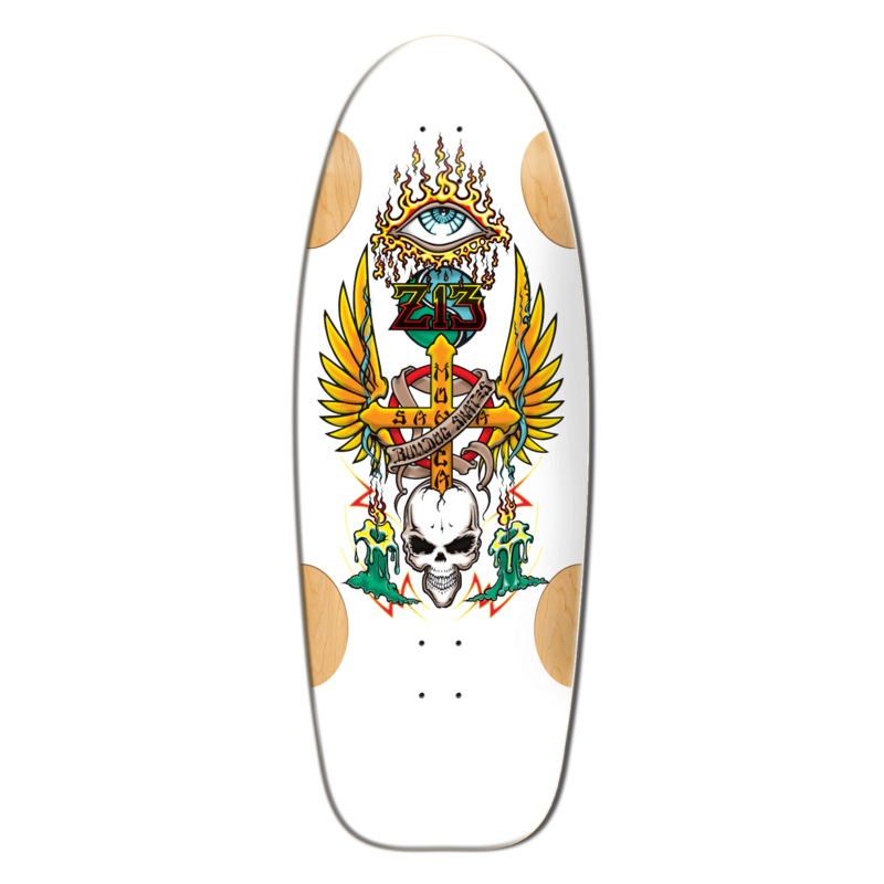BullDog Designs “Z-13″ 11.875” White Formica Skateboard Deck