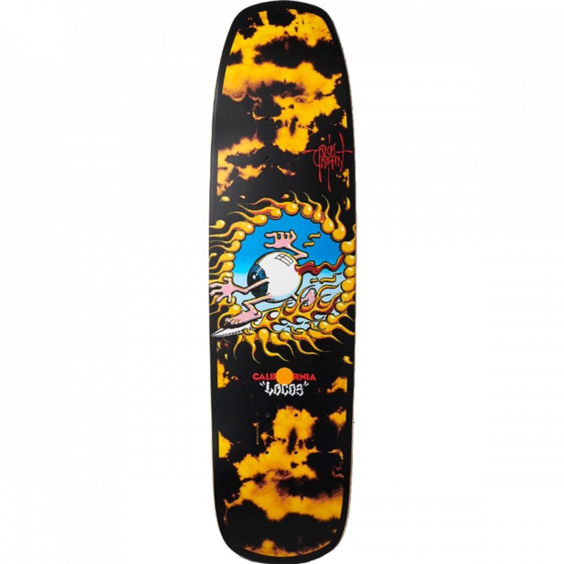California Locos Rick Griffin Surfing Eyeball 32  Longboard Deck Deck