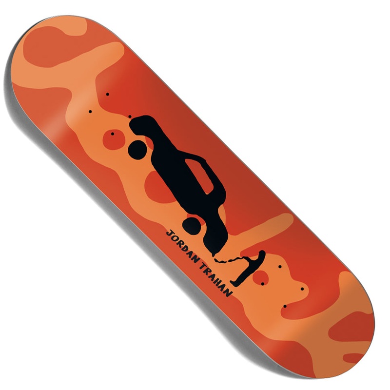 Chocolate Jordan Trahan Mcfetridge Drips Deck Orange 8.25 x 31.875 WB:14