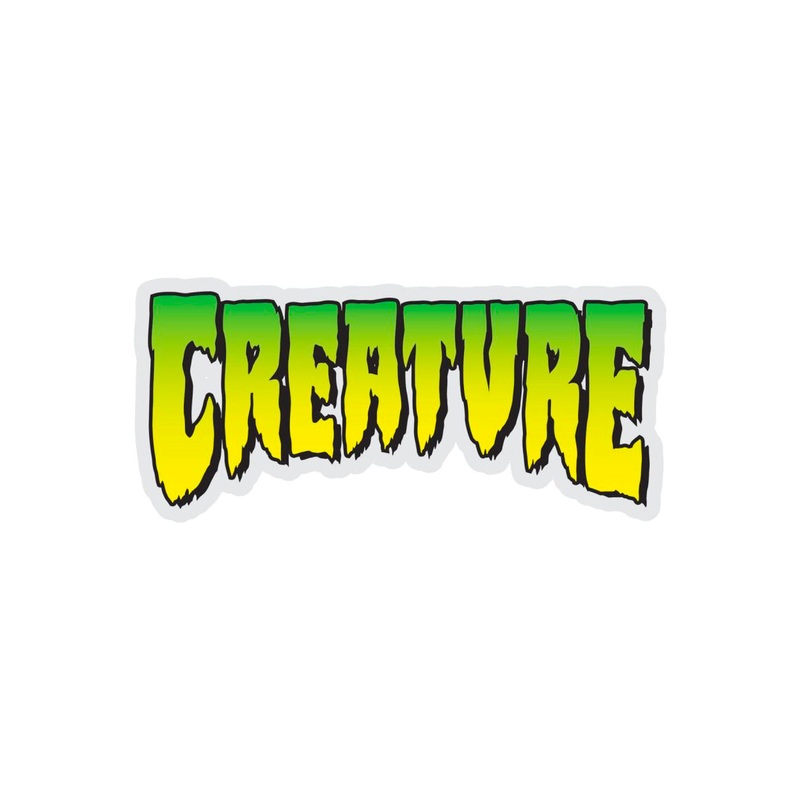 Creature Logo Sticker – Yellow / Black