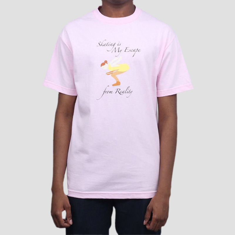 Dime Skate & Destroy T-Shirt Pink Small