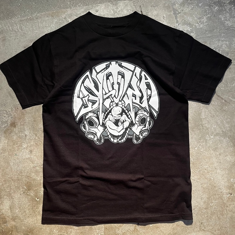 GX1000 – Dystopia Gas Mask Tee – Black Medium
