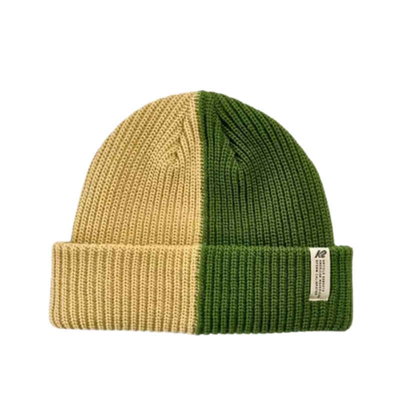 K2 Split Tone Beanie Cream/Military Green
