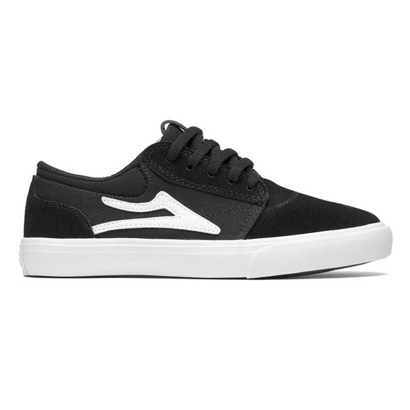 Lakai Griffin Kids Suede Skate Shoes 3 Black