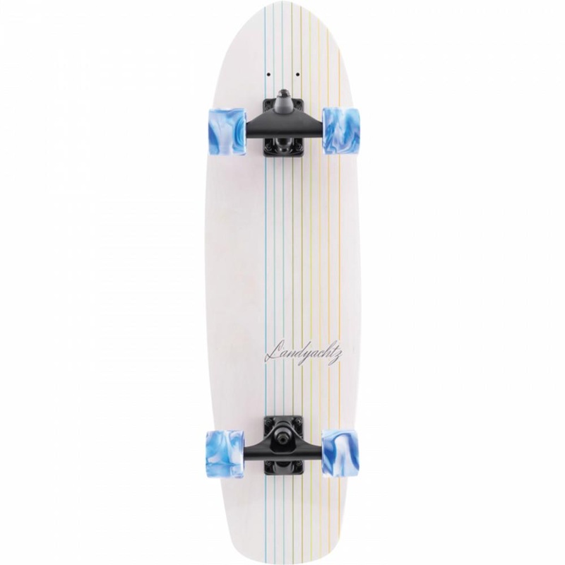 Landyachtz Butter White Lines 31.2″ Surfskate Longboard Complete