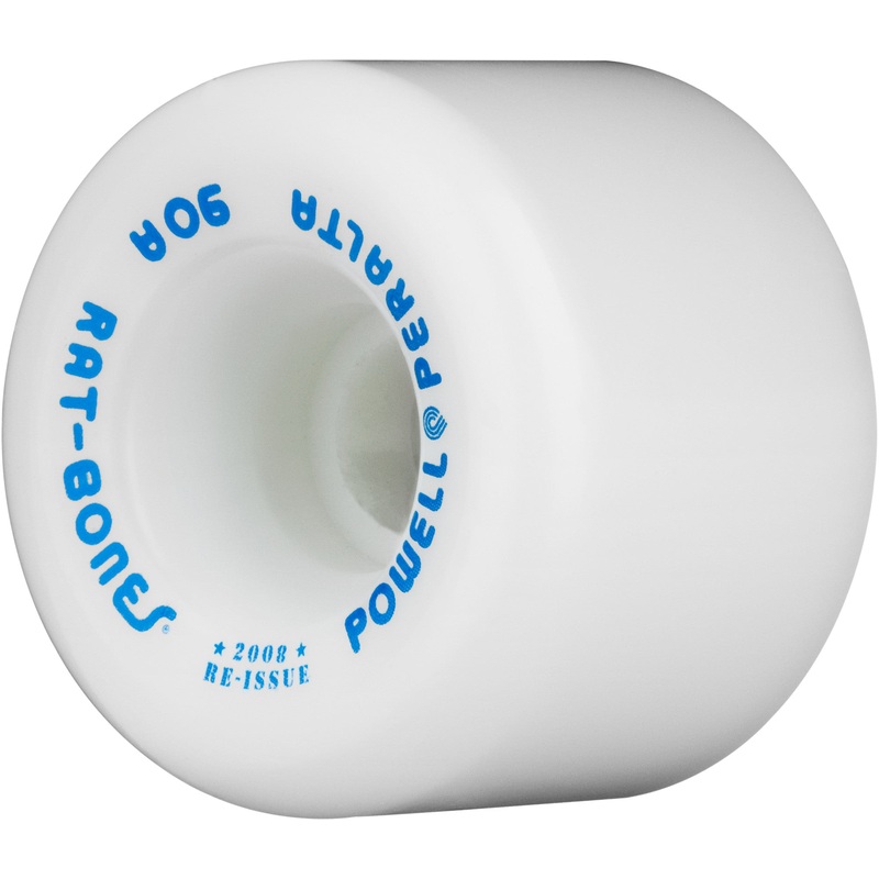 Powell Peralta 90a Rat Bones 60mm Skateboard Wheels White 60mm White
