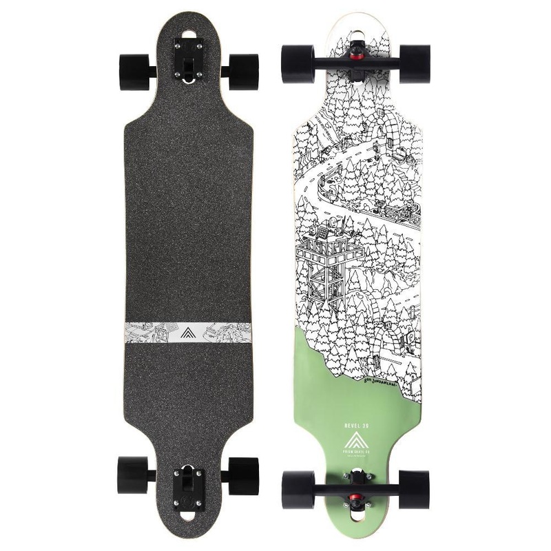 Prism Revel 39″ Drop Through Longboard – Ben Jundanian Series Complete