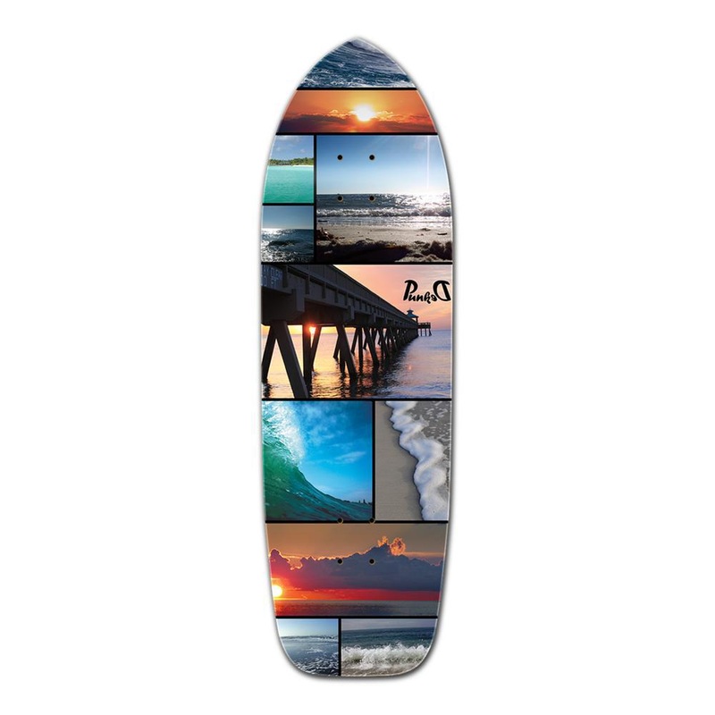 Punked Old School Longboard Deck – Seaside Deck