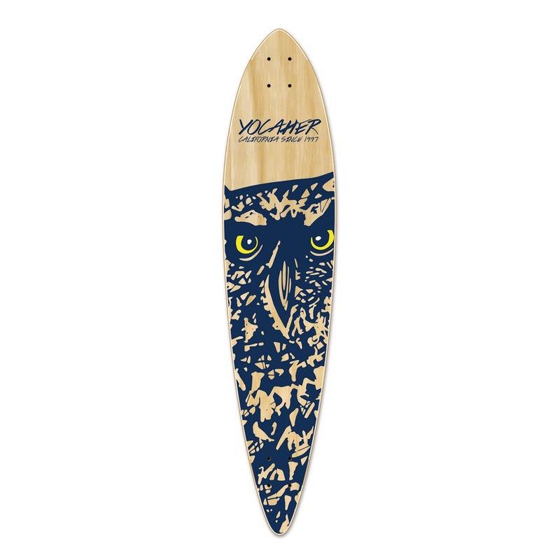 Punked Pintail Longboard Deck – Spirit Animal OWL Deck