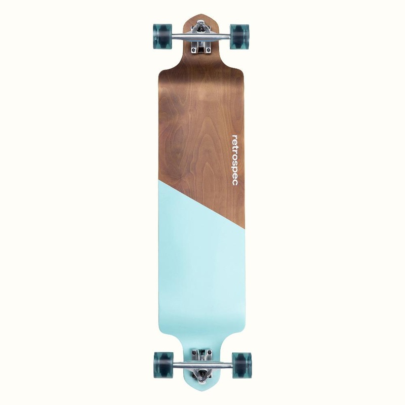 Retrospec Tidal Aqua Edge 41″ Drop Down Longboard Complete