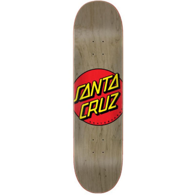 Santa Cruz Classic Dot Skateboard Deck Brown 8.375″ 8.375″