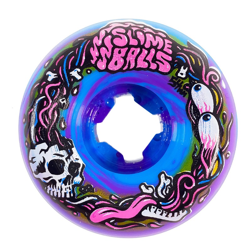 Slime Balls – 54mm – Brains Speed Balls 99a Wheels – Blue / Purple