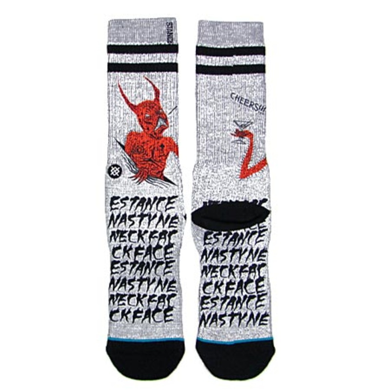 Stance Neckface Cheers Crew Socks Black Large