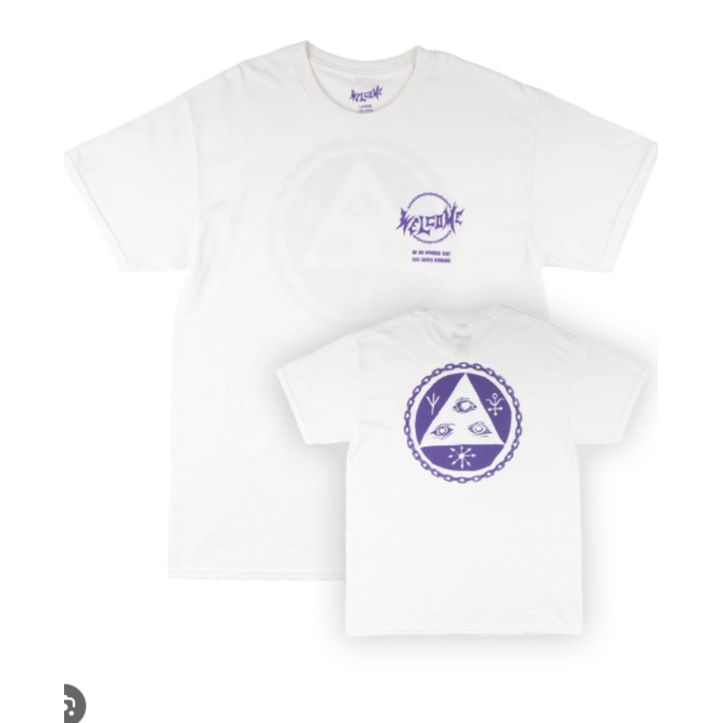 Welcome Tali Chain Tee Shirt White Large Large