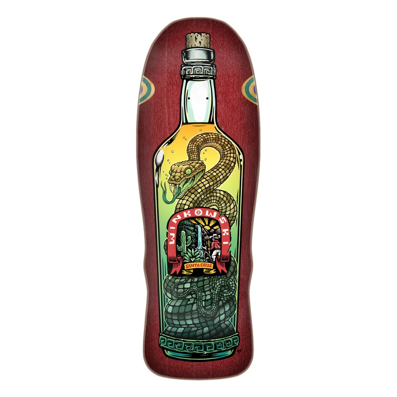 10.35in Winkowski Agave Snake Santa Cruz Shaped Skateboard Deck No Color 10.35in x 30.54in