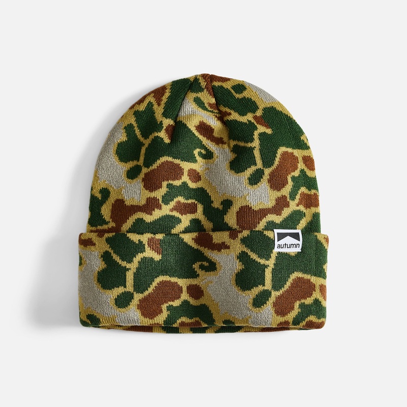 Autumn Surplus Duck Camo Beanie Gold