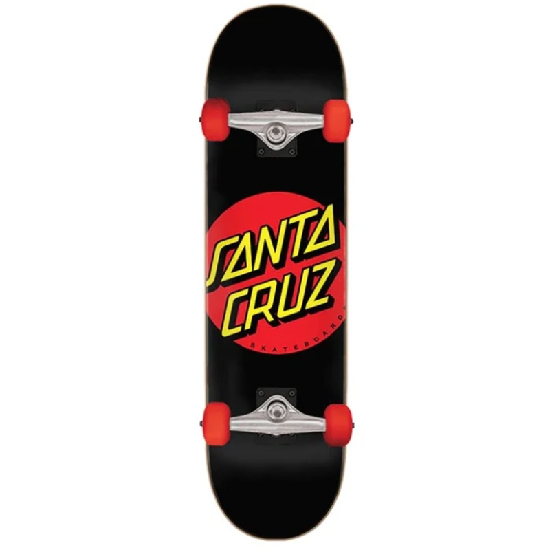 Classic Dot Super Micro Sk8 Complete Black 7.25 in 7.25 in