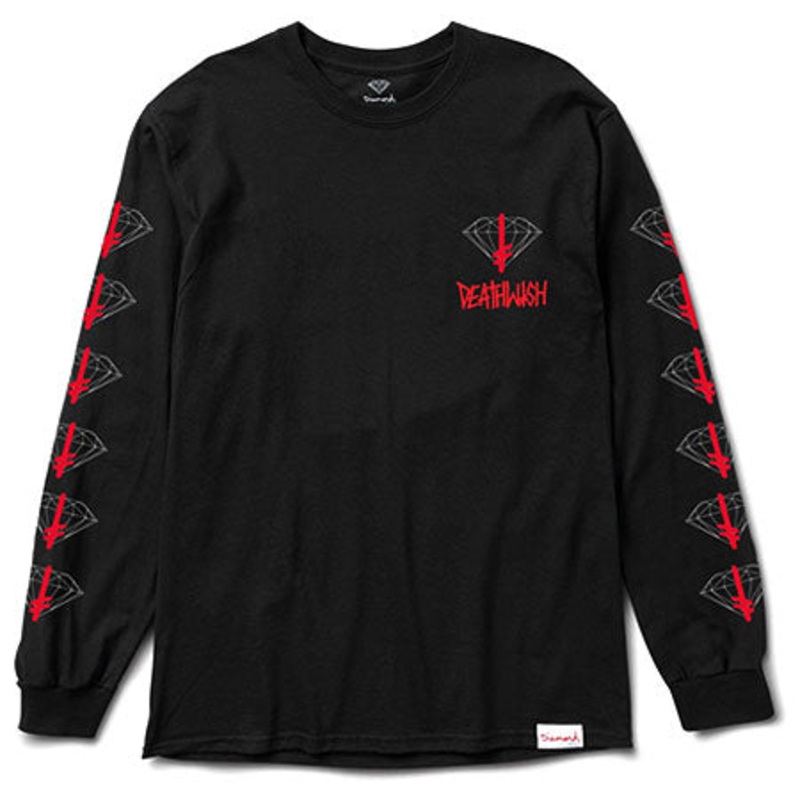 Diamond Diamond x Deathwish Sign Longsleeve T Shirt Black Large
