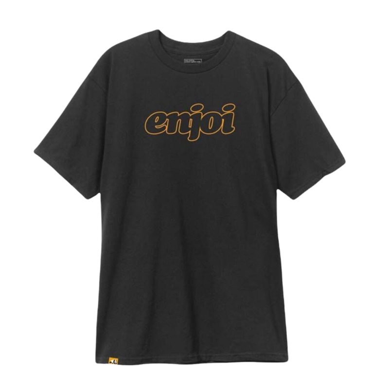Enjoi Seventies Logo T Shirt Black M