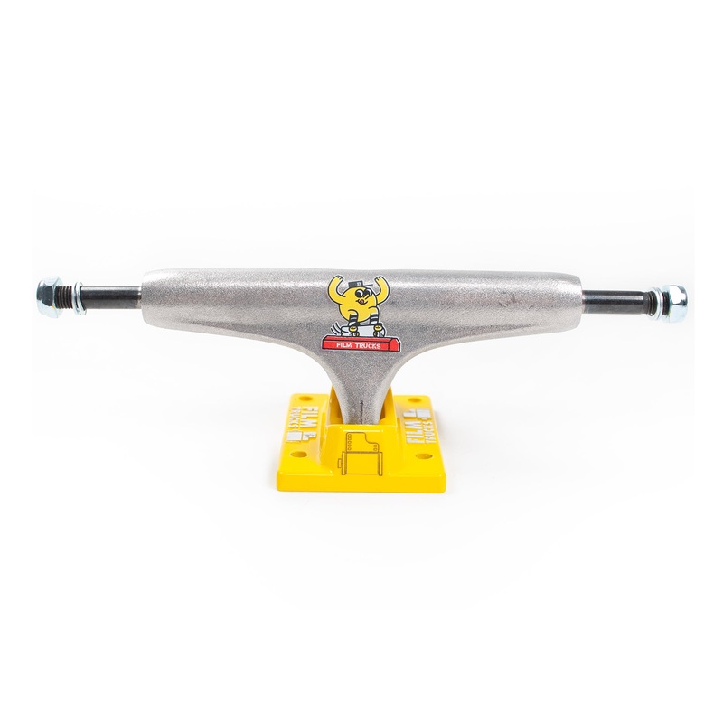 Film Trucks – 5.5/ 145mm (8.375″ – 8.5″) Film x Blast Truck – Raw/ Yellow (Sold as a pair) 5.5