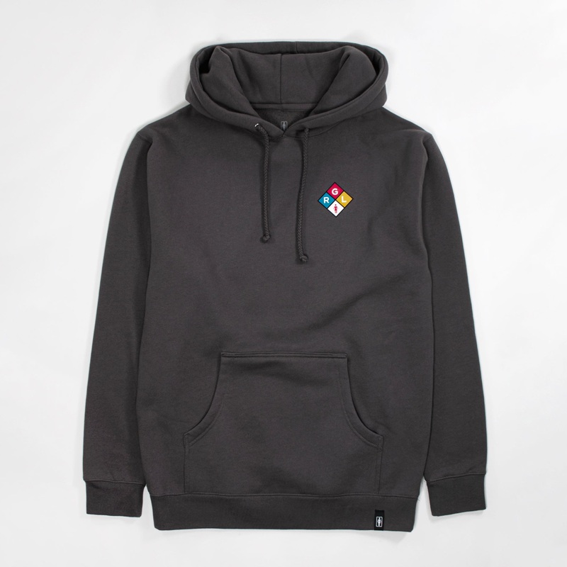 Girl Skateboards Caution Hoodie – Charcoal S