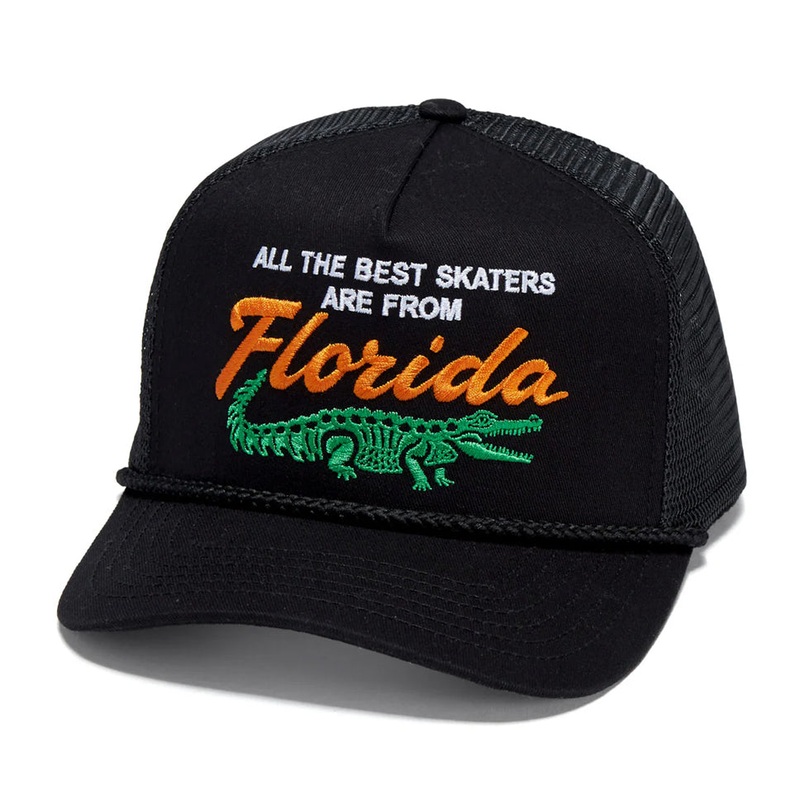 Jenkem Florida Trucker Hat Black One Size Fits All