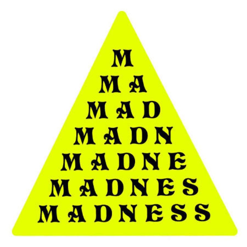 Madness Pyramid Sticker Neon N/A
