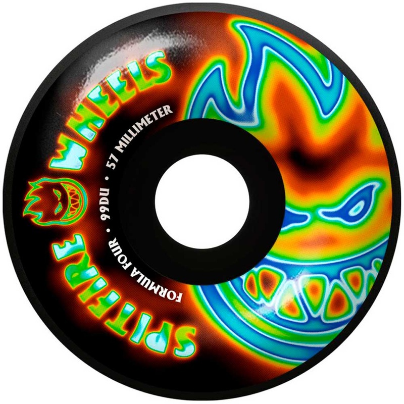 Radioactive Classic F4 Black 57mm99A Spitfire Wheels Skateboard