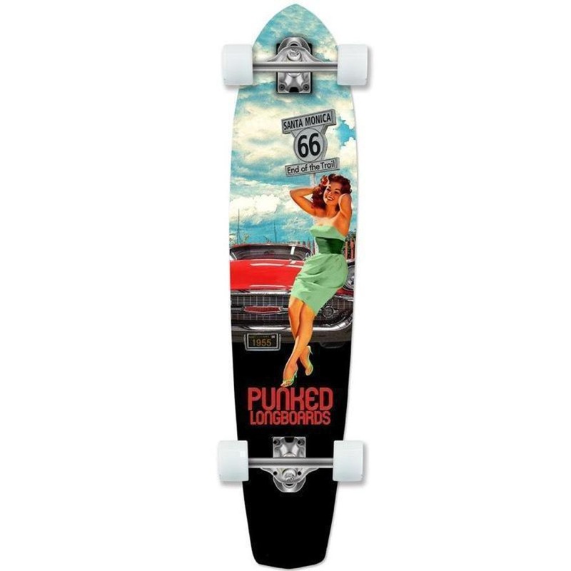 Route 66 RTE-66 36″ Slimkick Longboard from Punked – Complete Complete