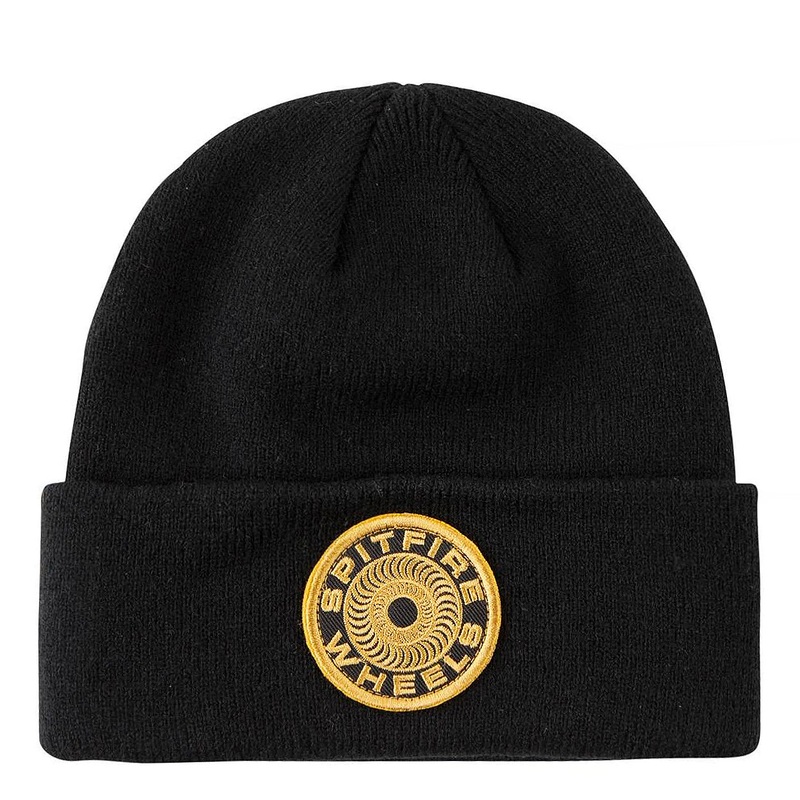 Spitfire Cuff Beanie Classic 87′ Swirl – Black/Gold