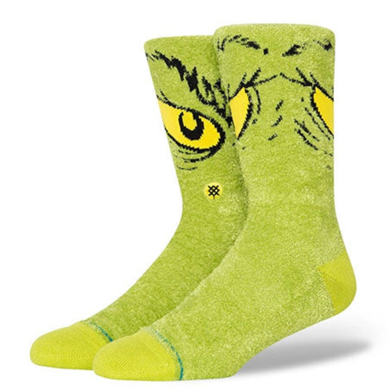 Stance Da Da Da Grinch Crew Socks Green Large